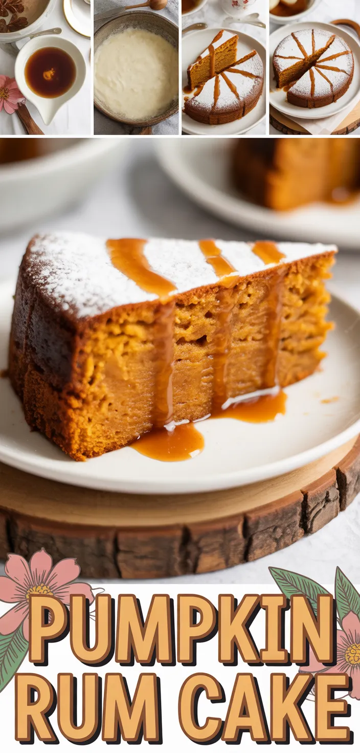 A photo of Pumpkin Rum Cake Recipe