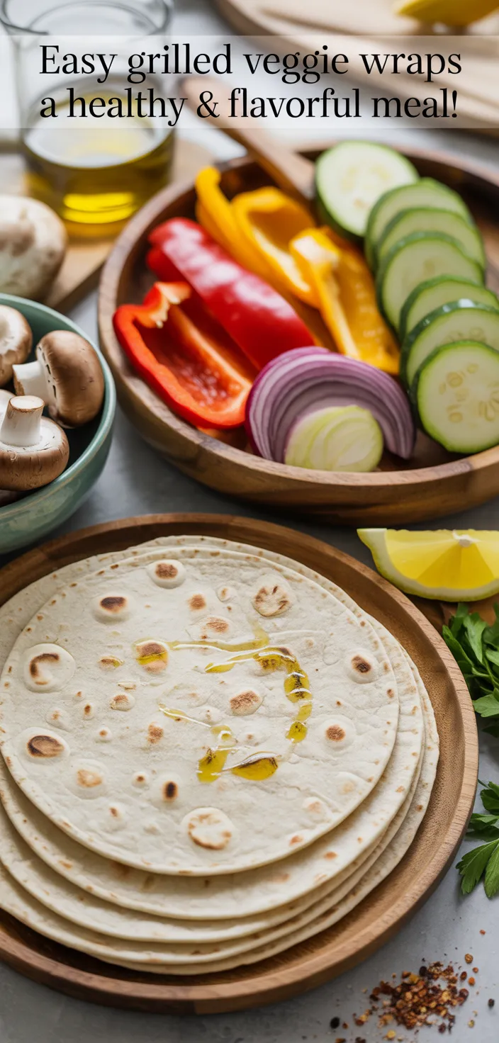 Ingredients photo for Easy Grilled Veggie Wraps: A Healthy & Flavorful Meal! Recipe