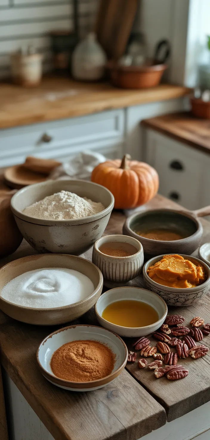 Ingredients photo for Pumpkin Rum Cake Recipe
