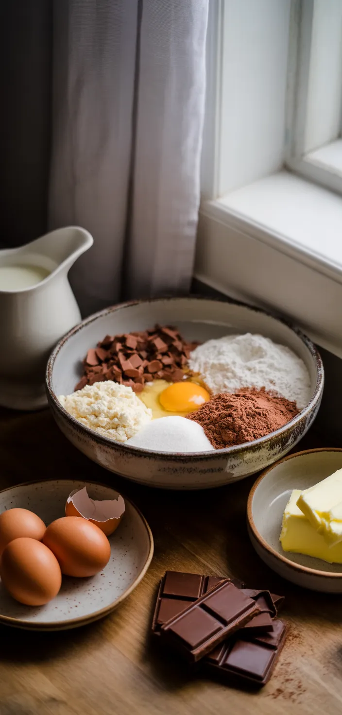 Ingredients photo for Best Homemade Chocolate Cupcake Recipe