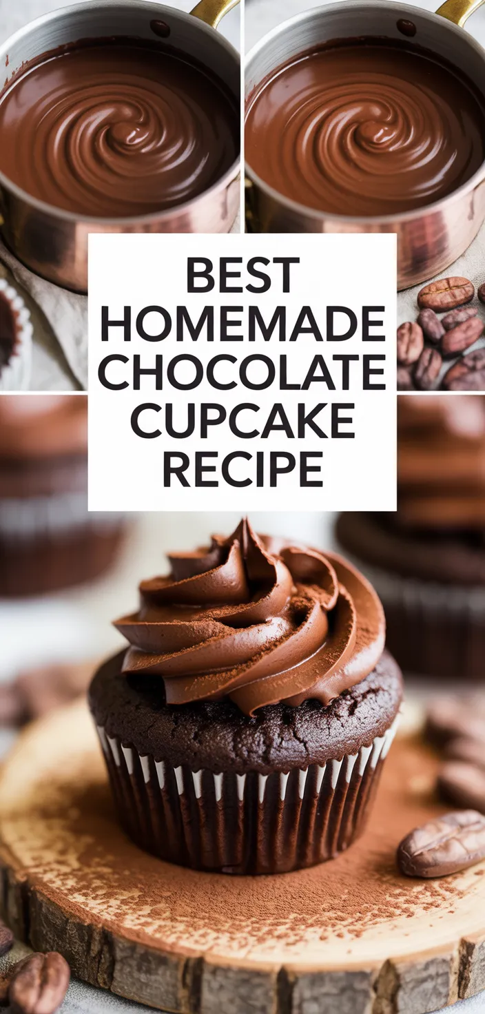 A photo of Best Homemade Chocolate Cupcake Recipe
