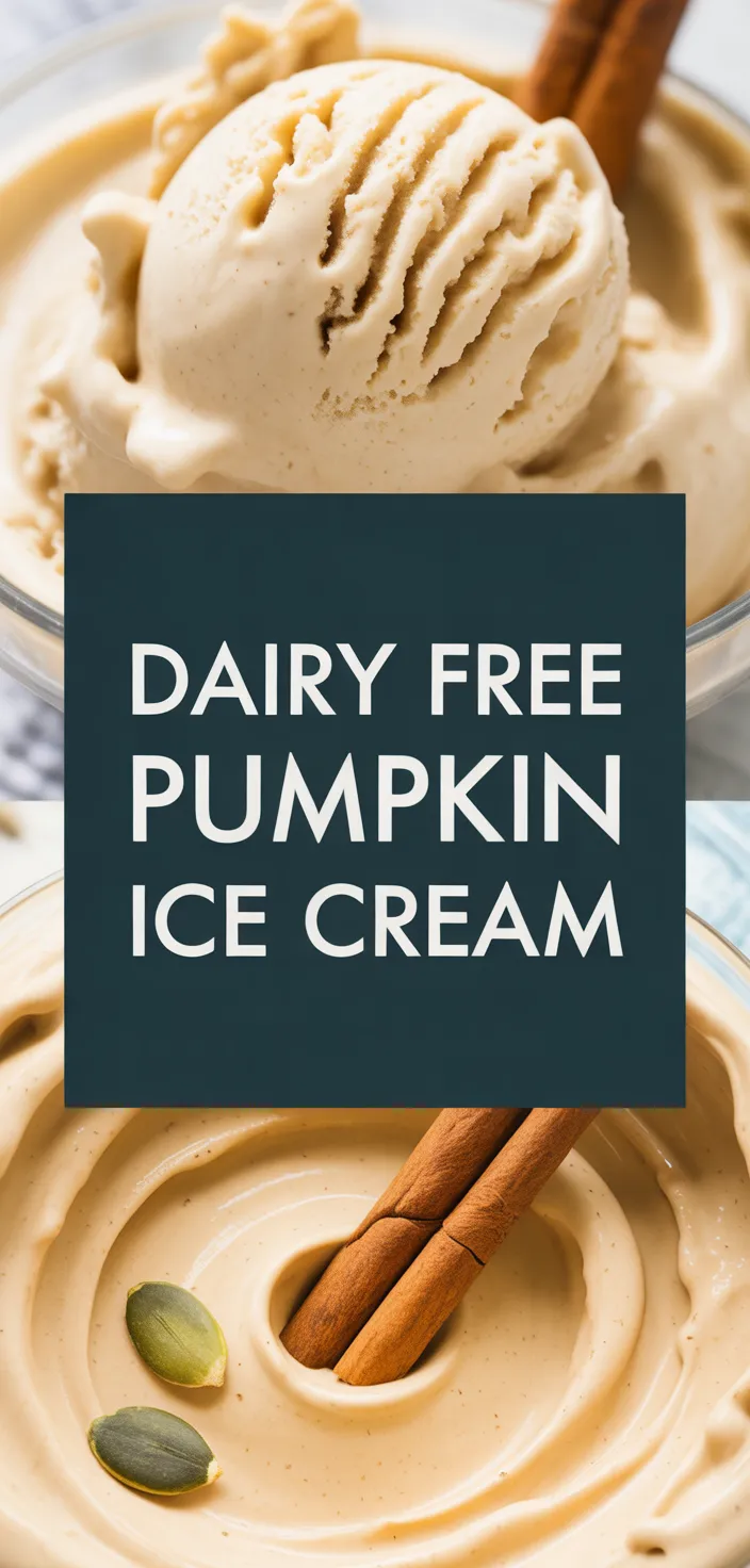 A photo of Dairy Free Pumpkin Ice Cream Recipe