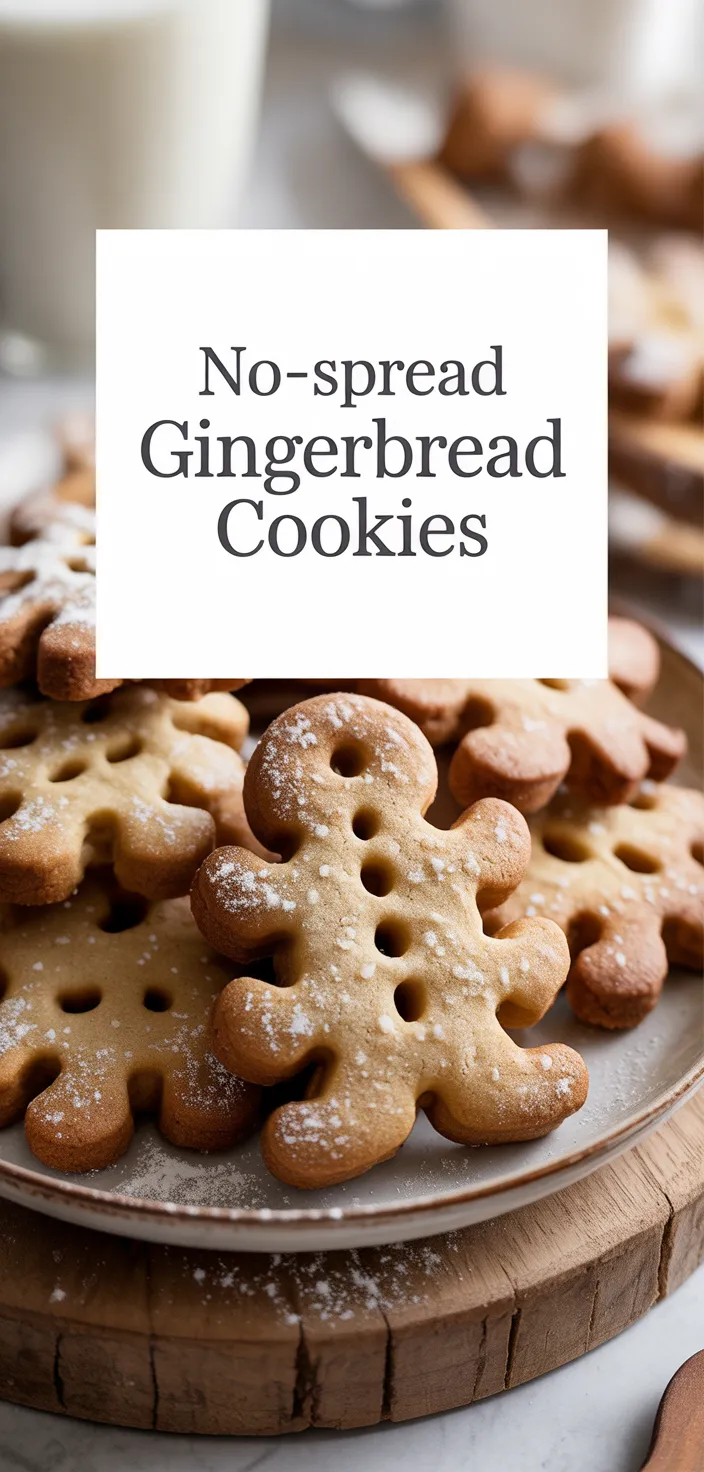 A photo of Gingerbread Cookies That Won't Spread Recipe