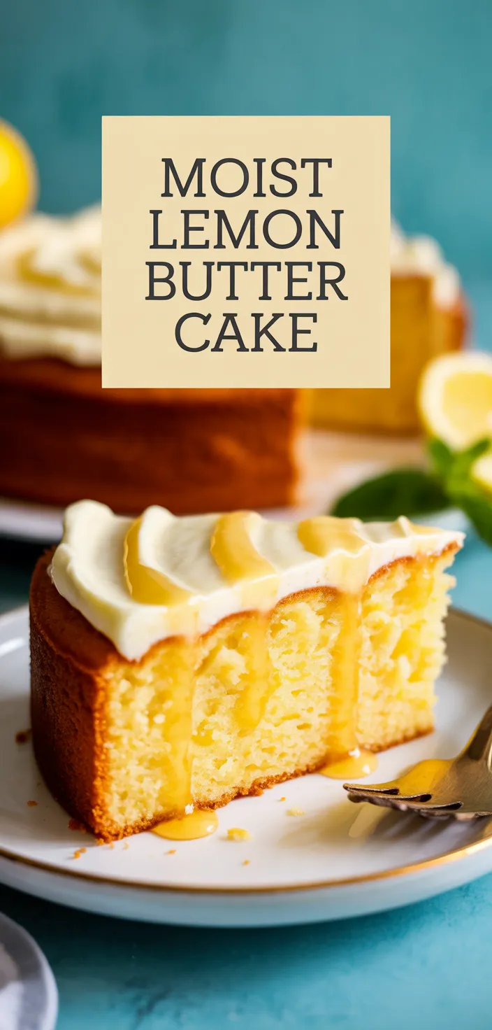 A photo of Moist Lemon Butter Cake Recipe