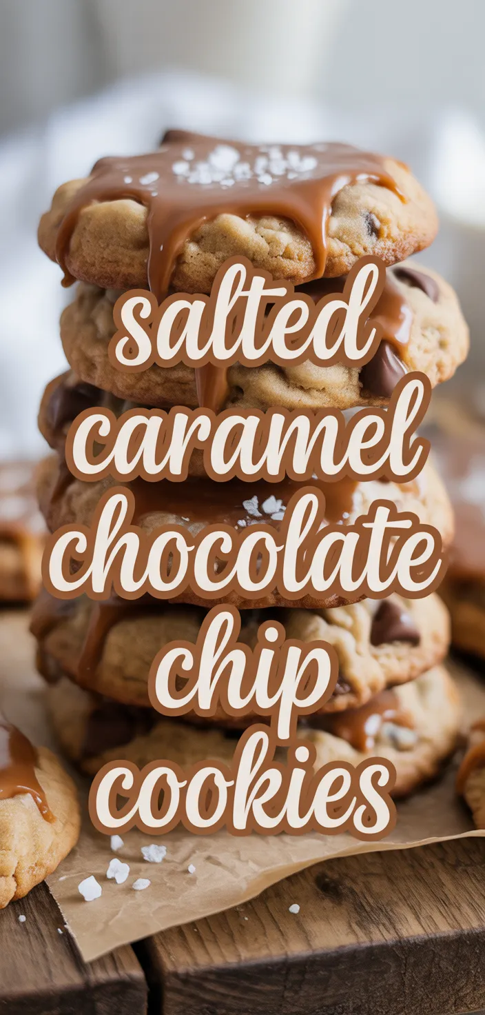 A photo of Salted Caramel Chocolate Chip Cookies Recipe