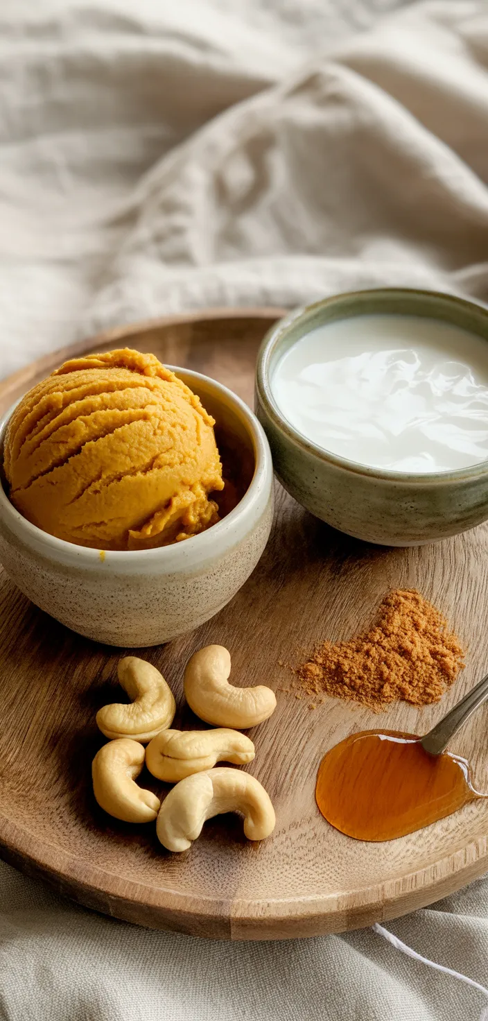 Ingredients photo for Dairy Free Pumpkin Ice Cream Recipe