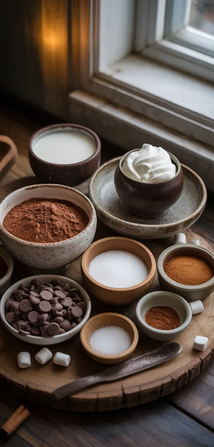 Ingredients photo for The Best Hot Chocolate EVER (Crock Pot Recipe!)