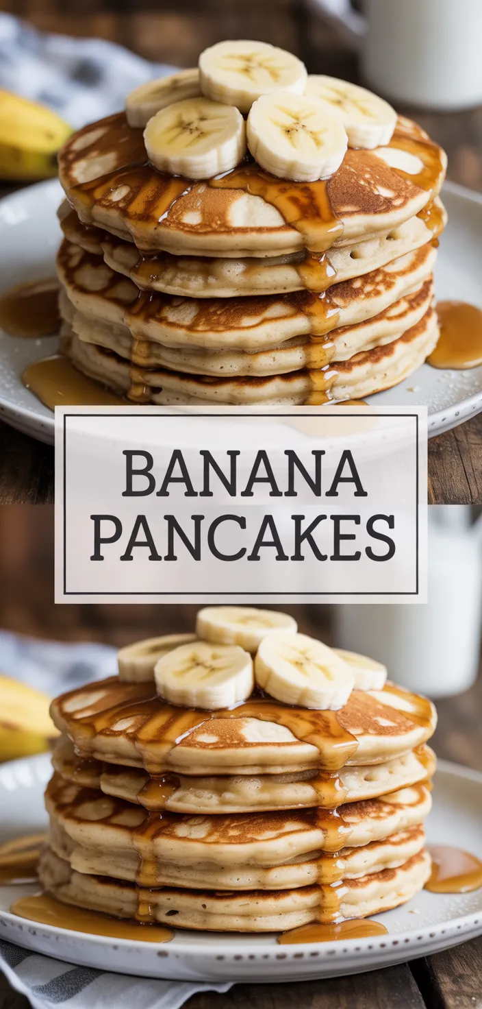 A photo of Banana Pancakes Recipe