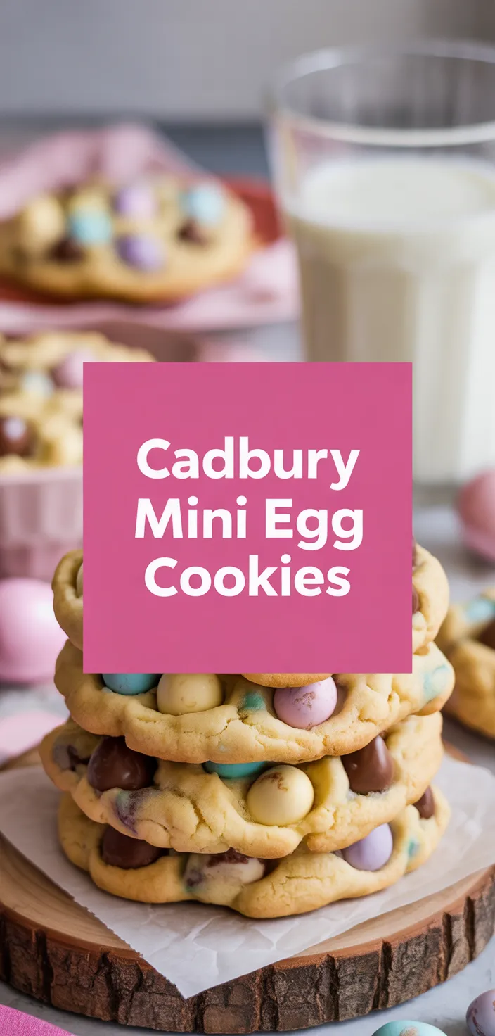 A photo of CADBURY MINI EGG CHOCOLATE CHIP COOKIES Recipe