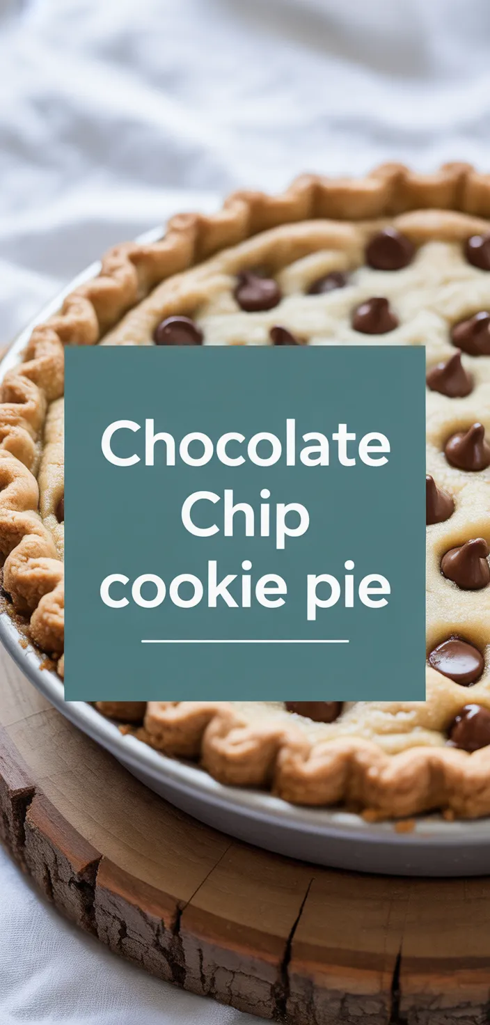 A photo of Chocolate Chip Cookie Pie Recipe