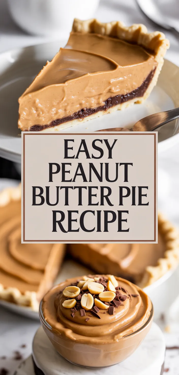 A photo of Easy Peanut Butter Pie Recipe