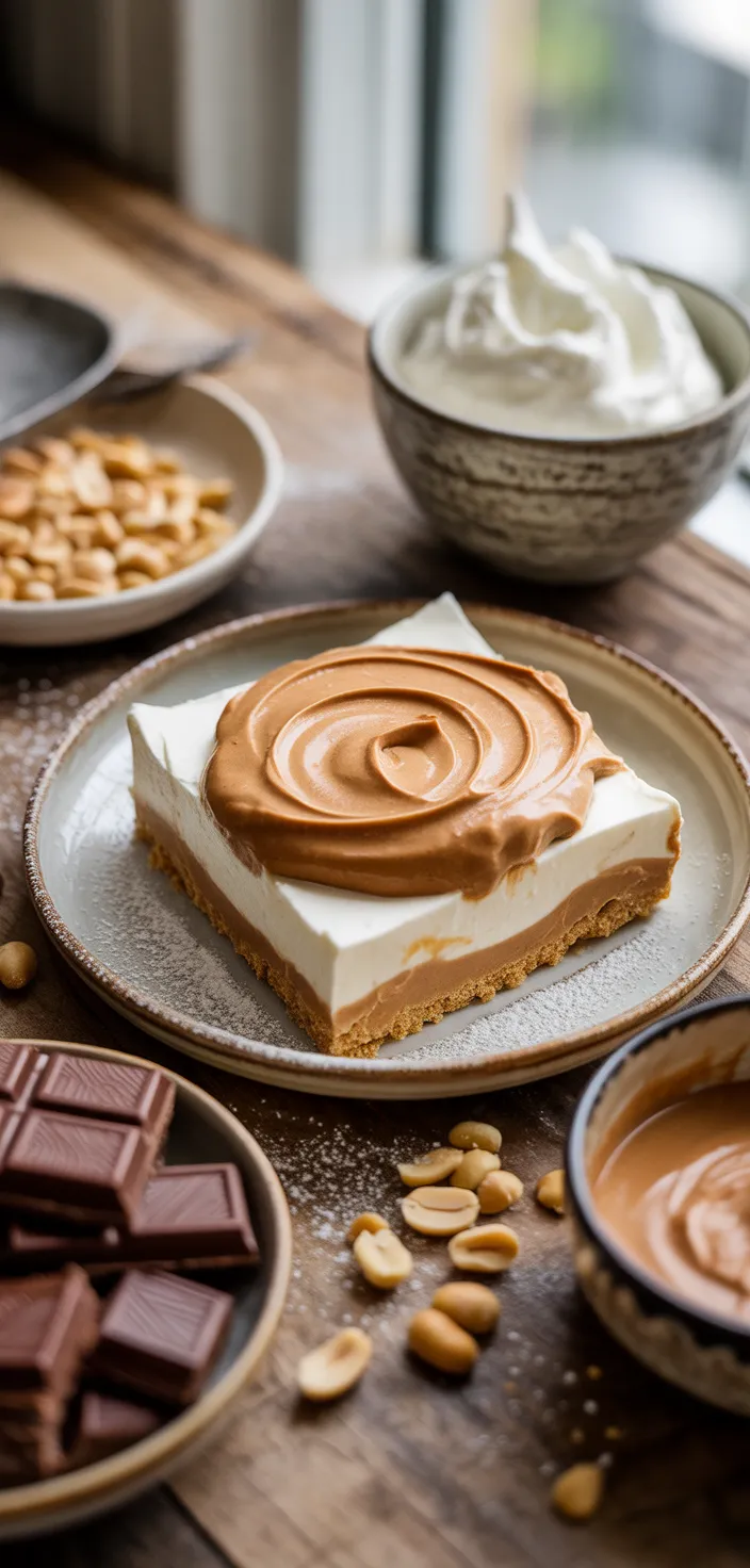 Ingredients photo for Easy Peanut Butter Pie Recipe