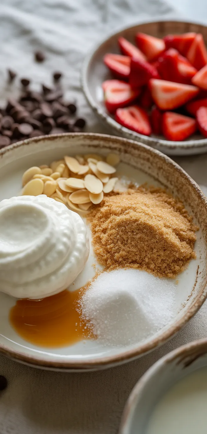 Ingredients photo for Almond Milk Ice Cream Recipe