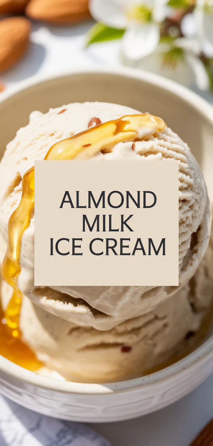 A photo of Almond Milk Ice Cream Recipe