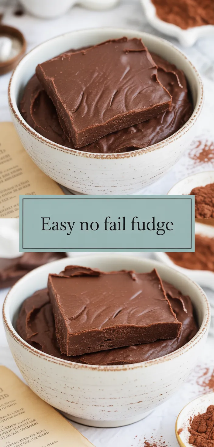 A photo of Easy No Fail Fudge Recipe