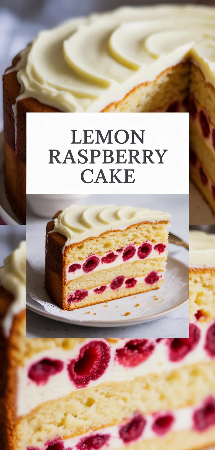A photo of Lemon Raspberry Cake Recipe