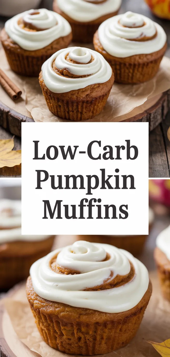 A photo of Low Carb Pumpkin Muffins With Cream Cheese Swirl Recipe