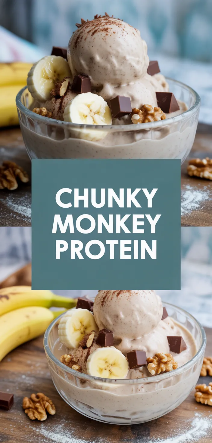 A photo of Ninja Creami Chunky Monkey Protein Ice Cream Recipe