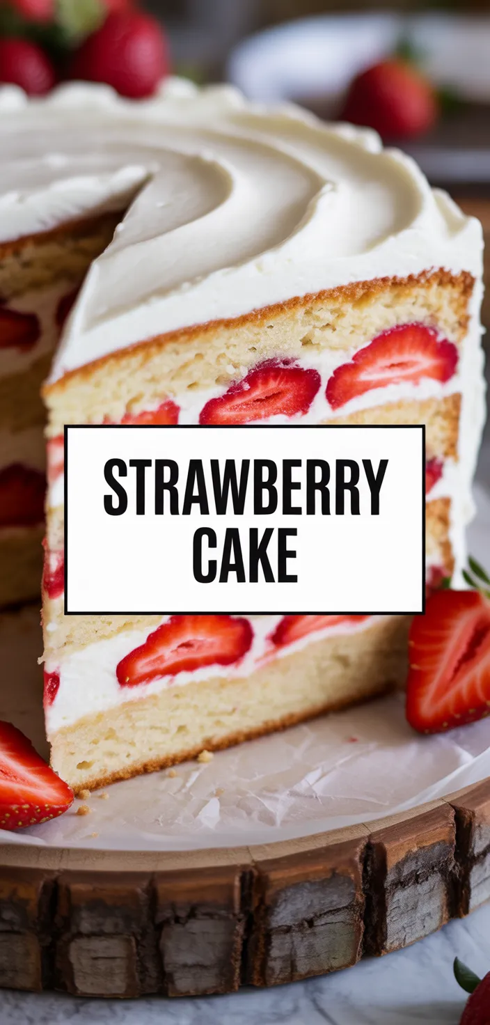 A photo of Strawberry Cake Recipe