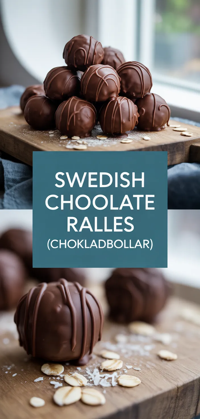 A photo of Swedish Chocolate Balls Recipe (Chokladbollar)