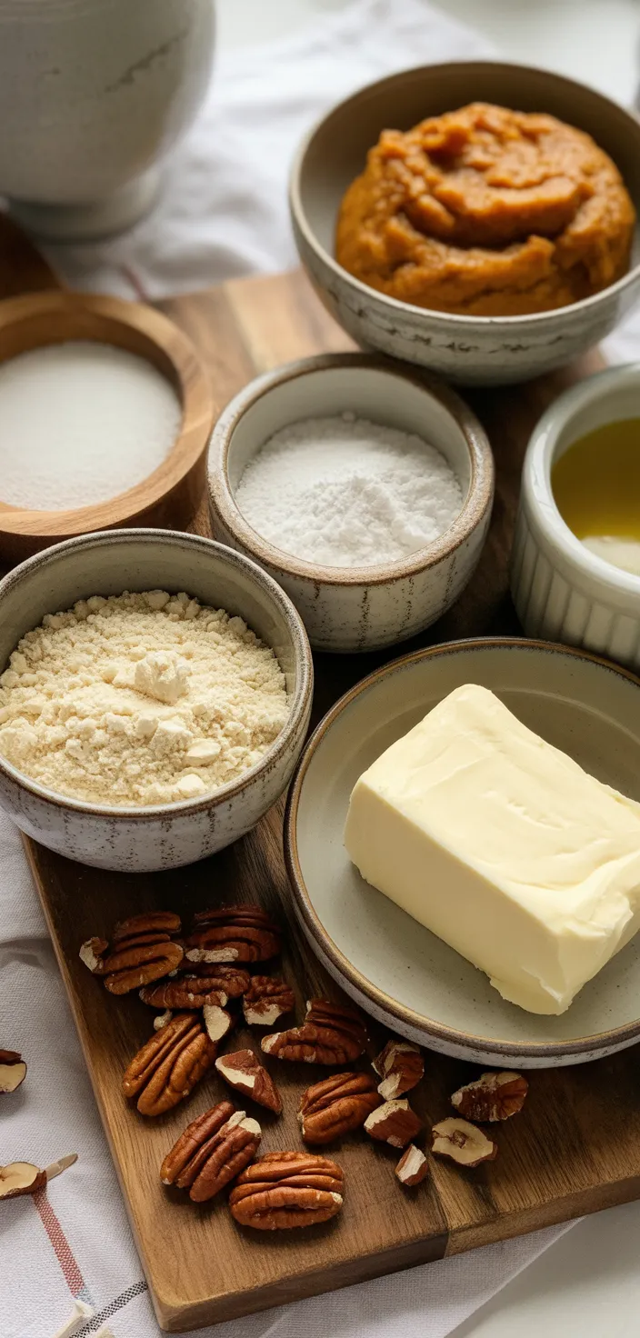 Ingredients photo for Low Carb Pumpkin Muffins With Cream Cheese Swirl Recipe