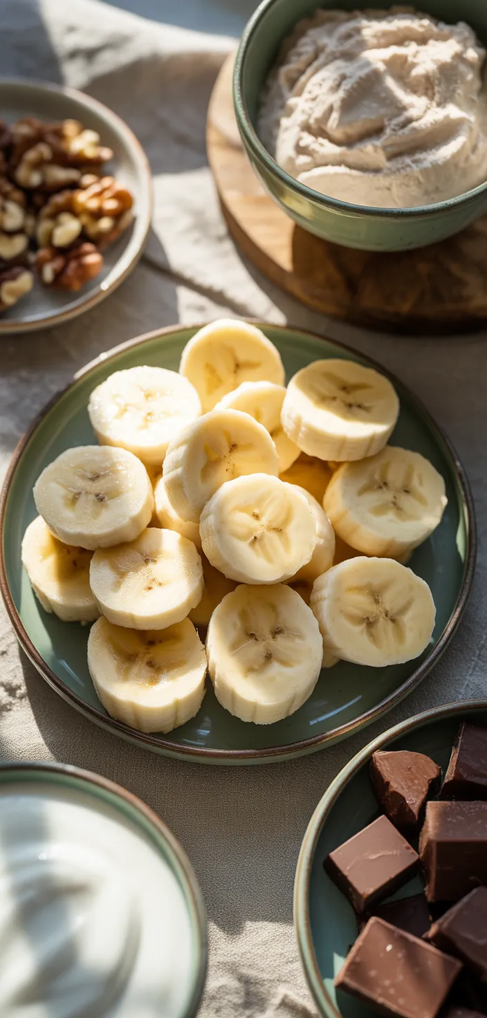 Ingredients photo for Ninja Creami Chunky Monkey Protein Ice Cream Recipe