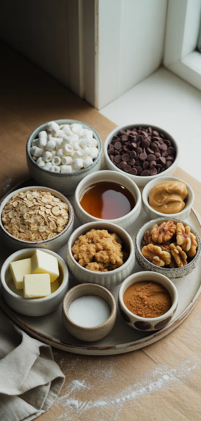 Ingredients photo for Chewy Homemade Granola Bars Recipe