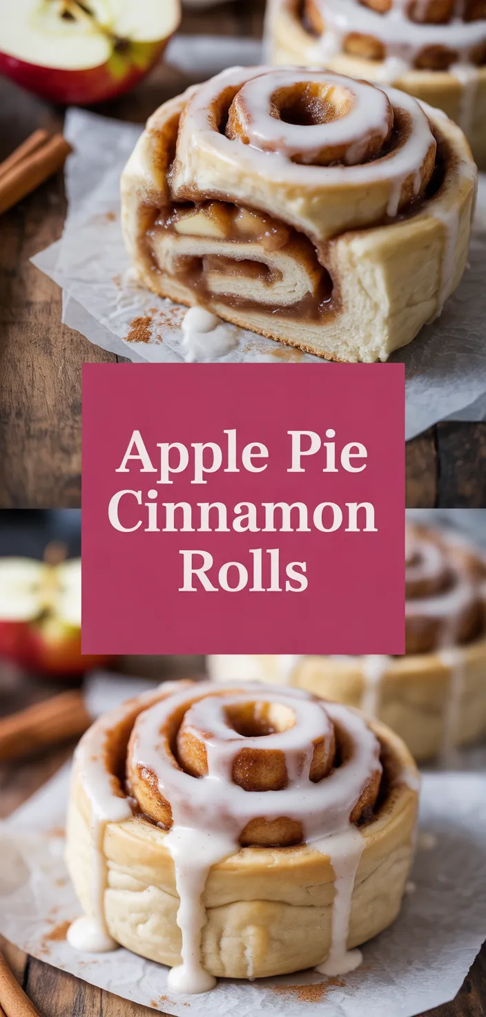 A photo of Apple Pie Cinnamon Rolls Recipe
