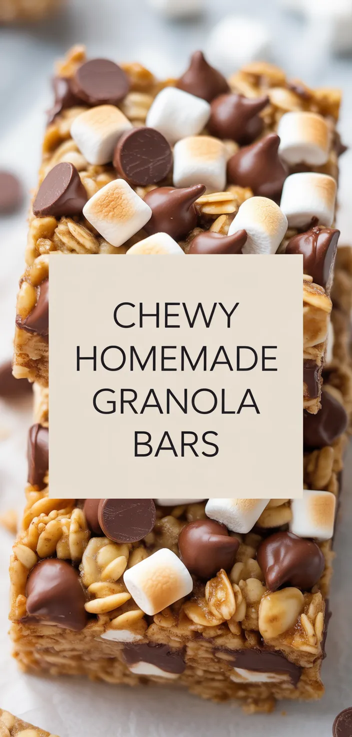A photo of Chewy Homemade Granola Bars Recipe