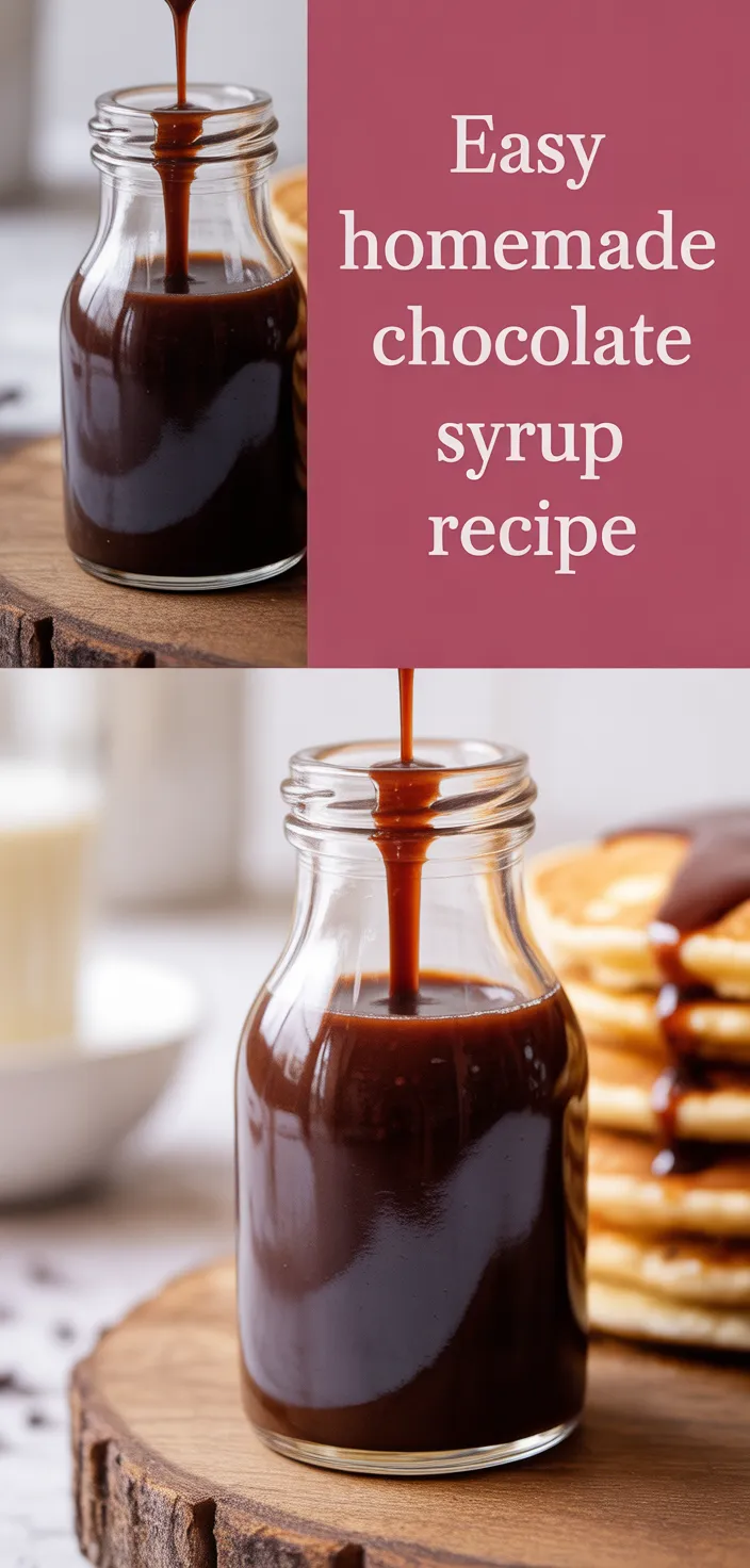 A photo of Easy Homemade Chocolate Syrup Recipe