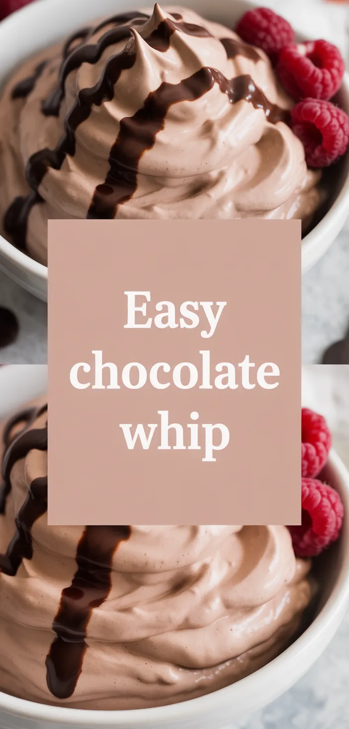 A photo of Easy Homemade Chocolate Whipped Cream Recipe