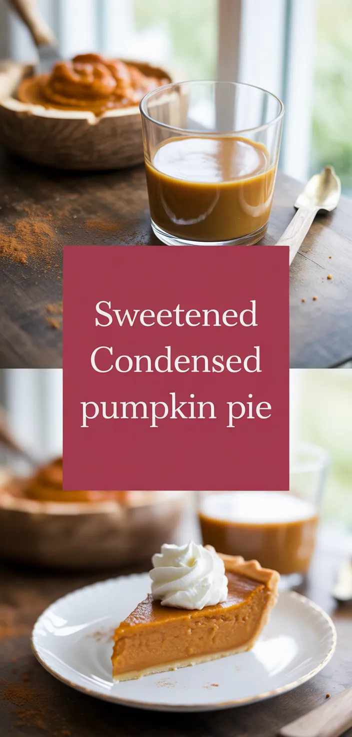 A photo of Pumpkin Pie With Sweetened Condensed Milk Recipe
