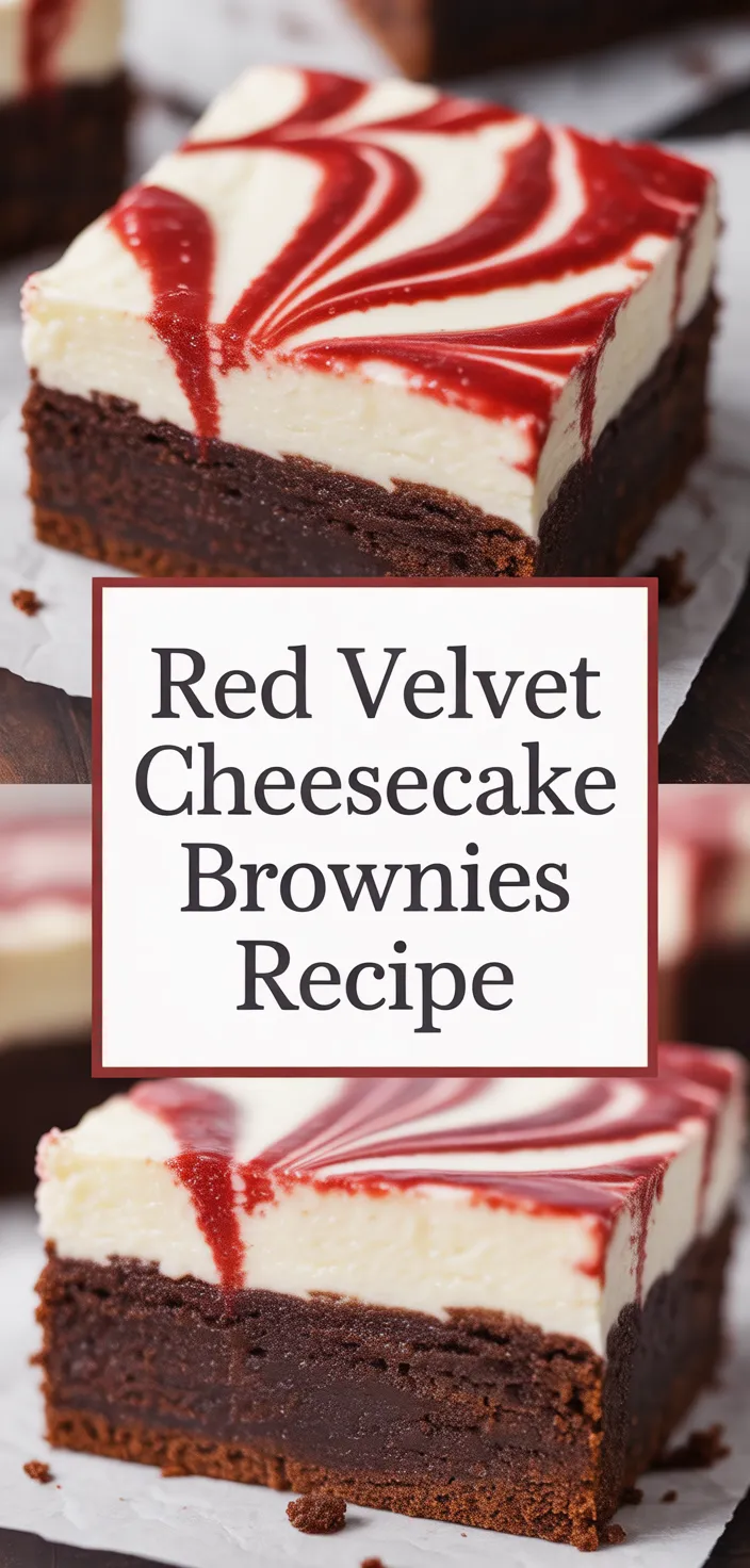 A photo of Red Velvet Cheesecake Brownies Recipe