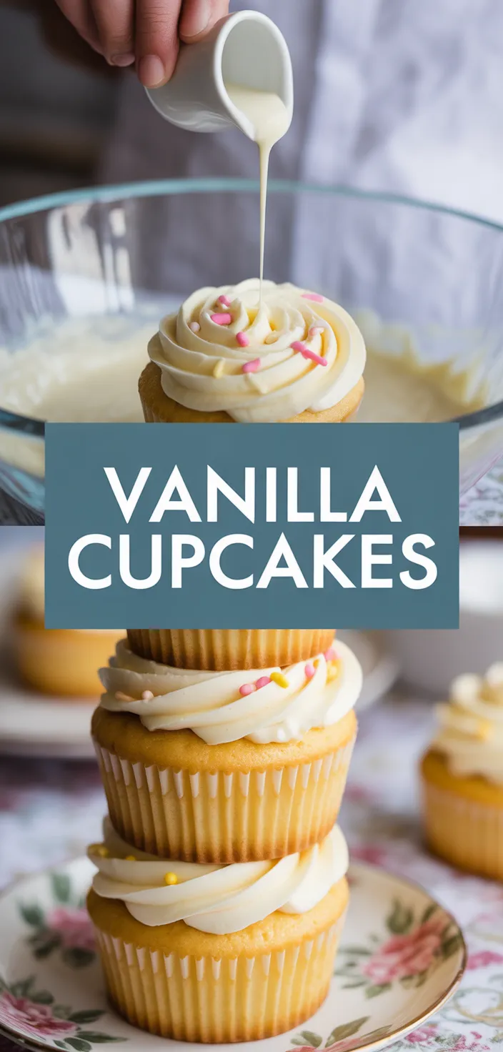 A photo of Vanilla Cupcakes Recipe