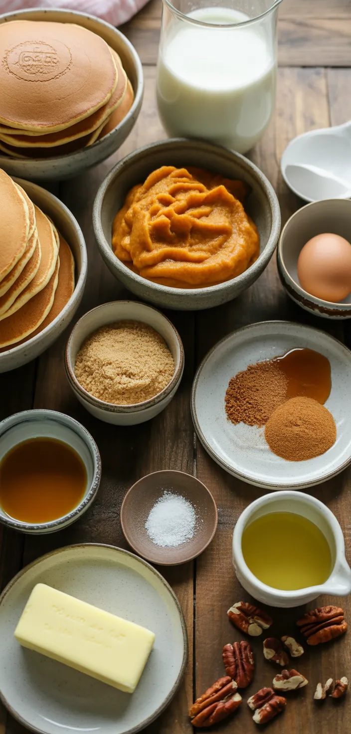 Ingredients photo for Easy Pumpkin Pancakes (w/pancake Mix) Recipe