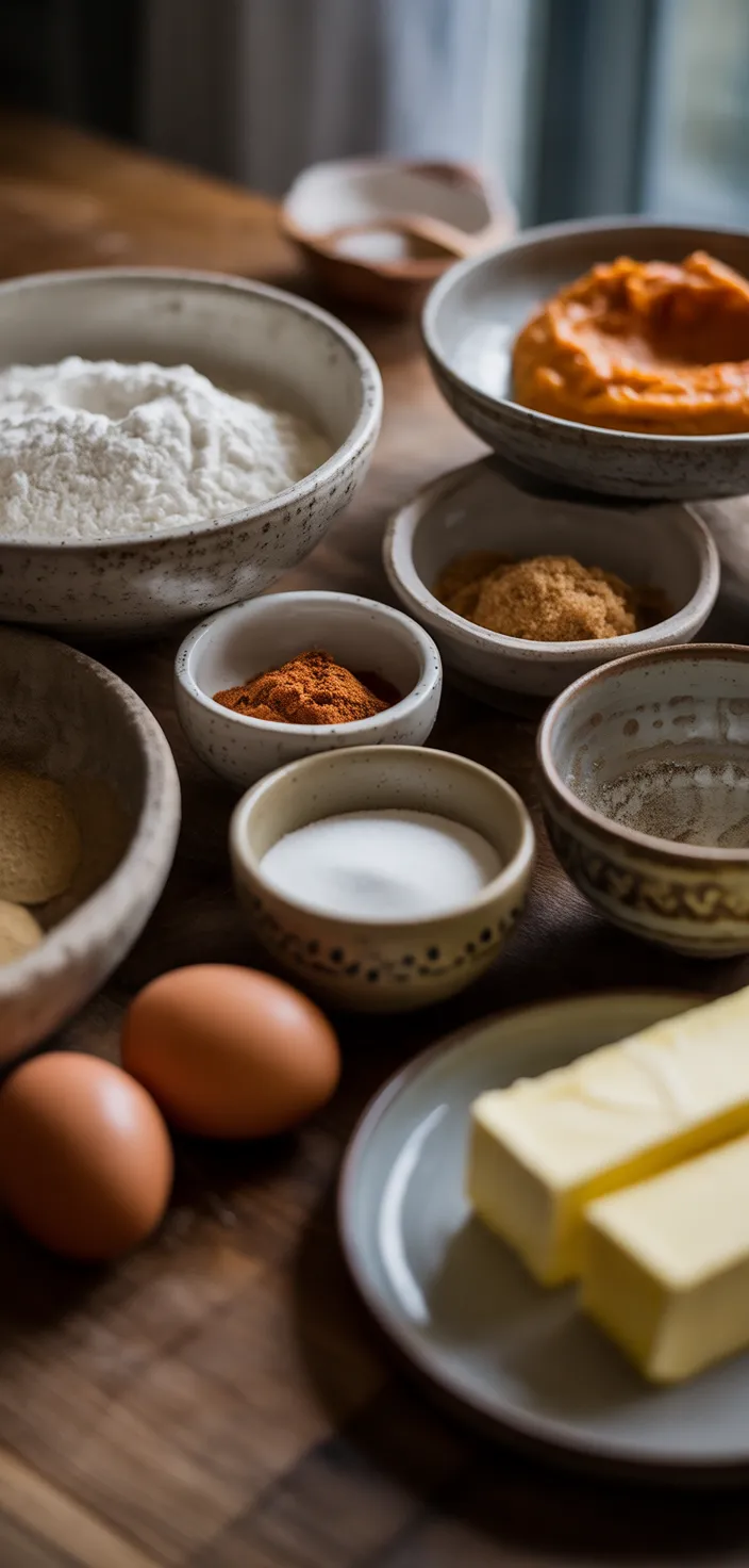 Ingredients photo for Pumpkin Bars Recipe