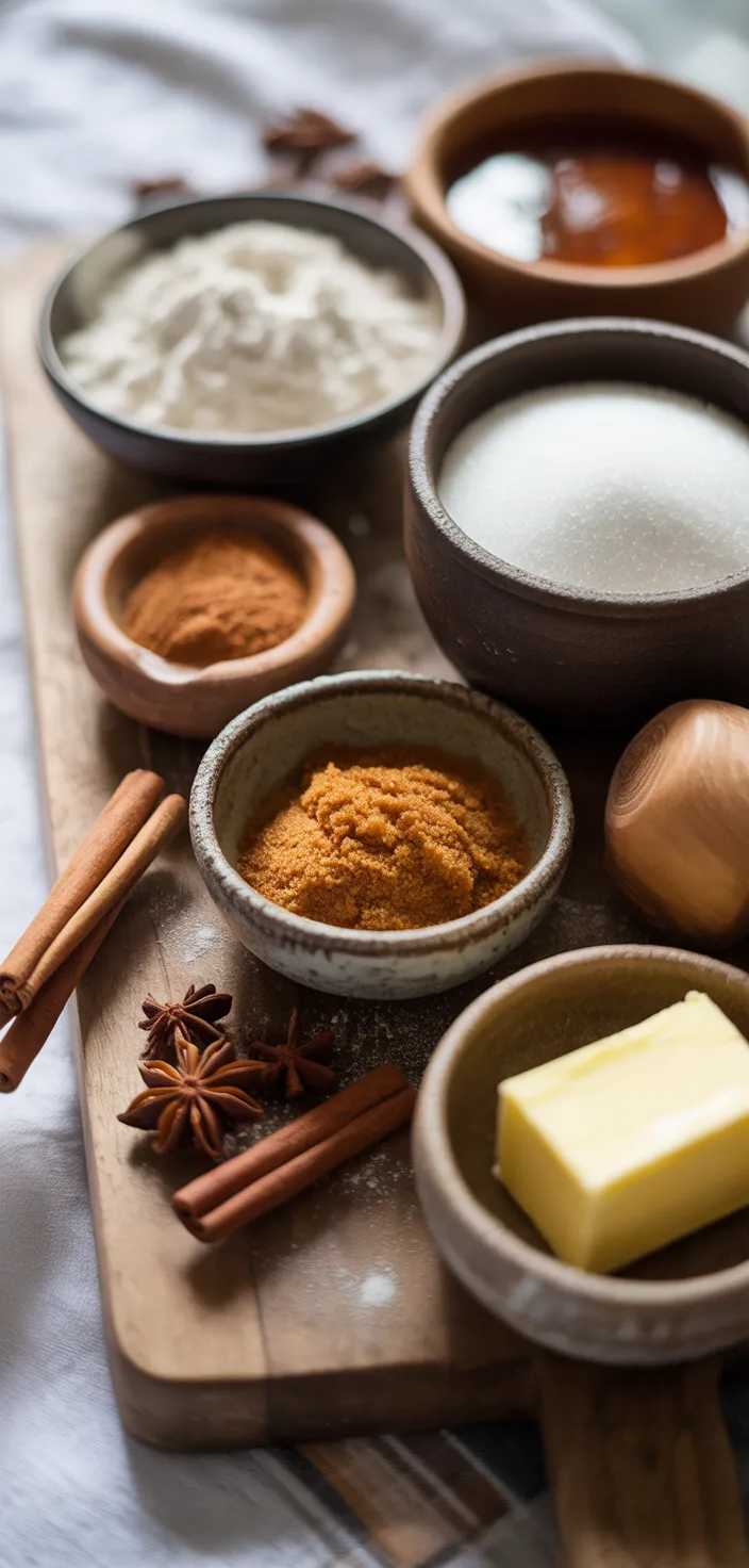 Ingredients photo for Soft & Chewy Molasses Cookies Recipe