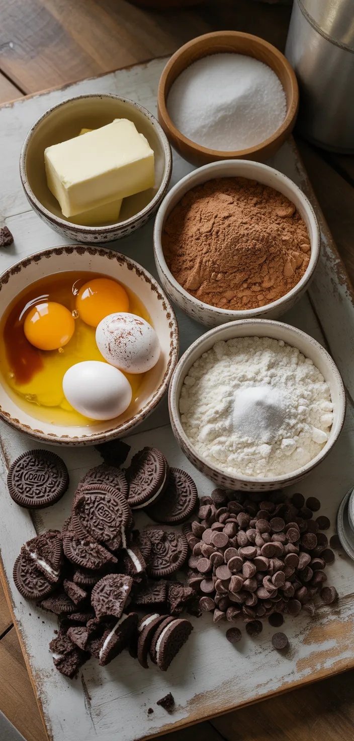 Ingredients photo for Bakery Style Oreo Cookies Recipe