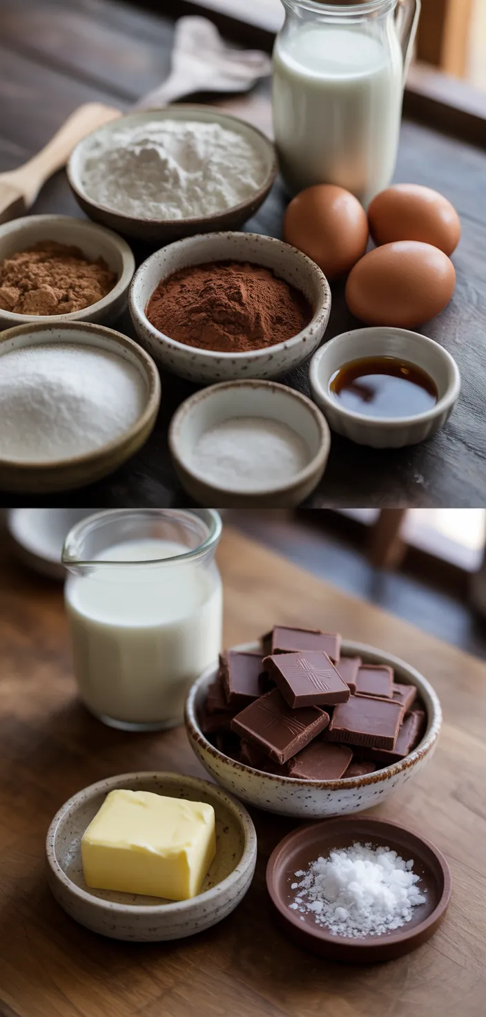 Ingredients photo for Cold Chocolate Fudge Cake Recipe
