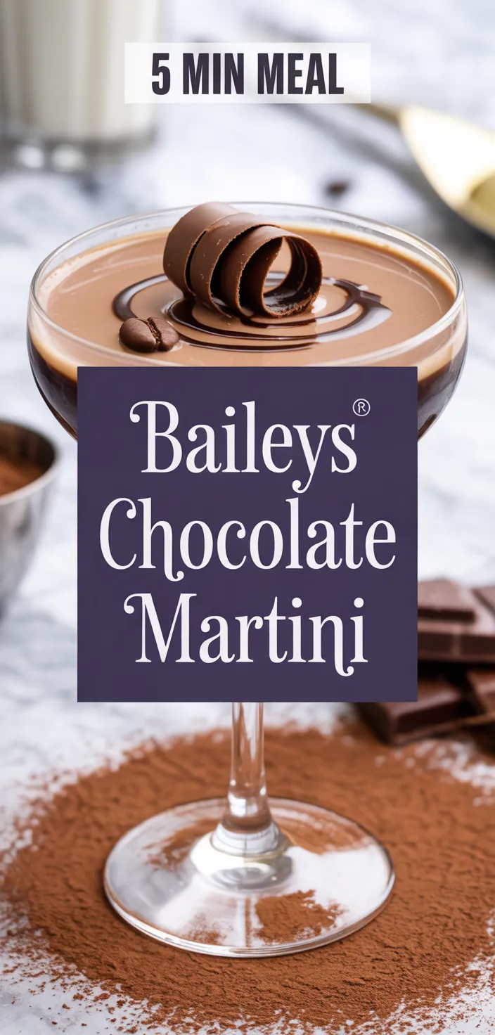 A photo of Baileys Chocolate Martini Recipe