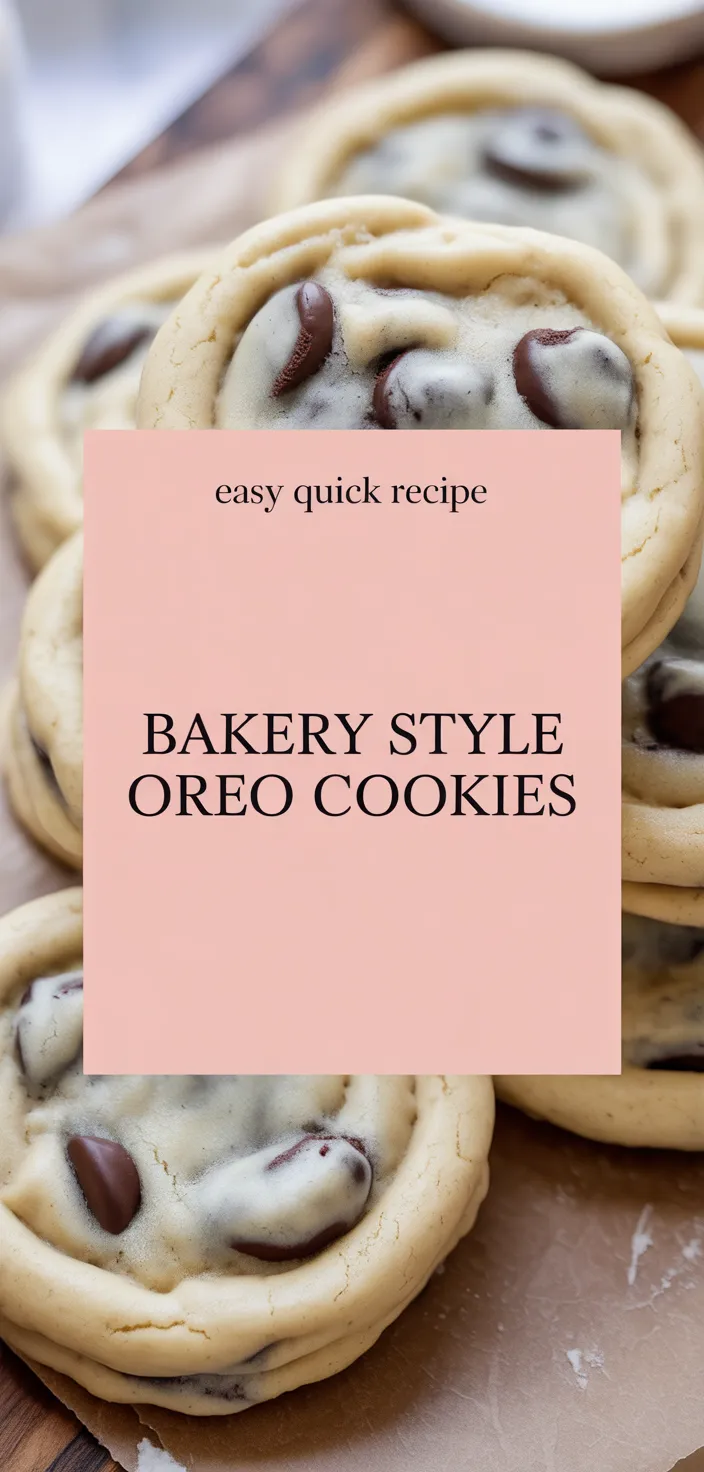 A photo of Bakery Style Oreo Cookies Recipe