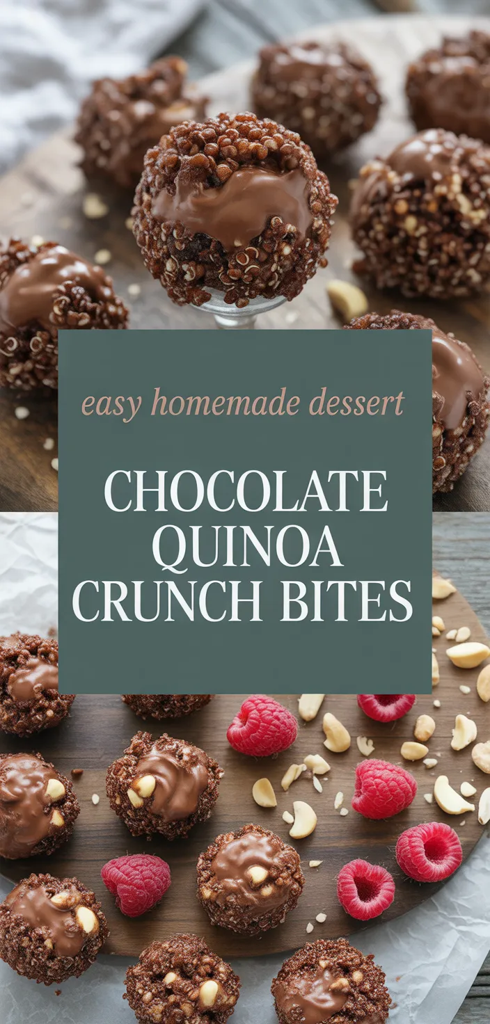 A photo of Chocolate Quinoa Crunch Bites Recipe