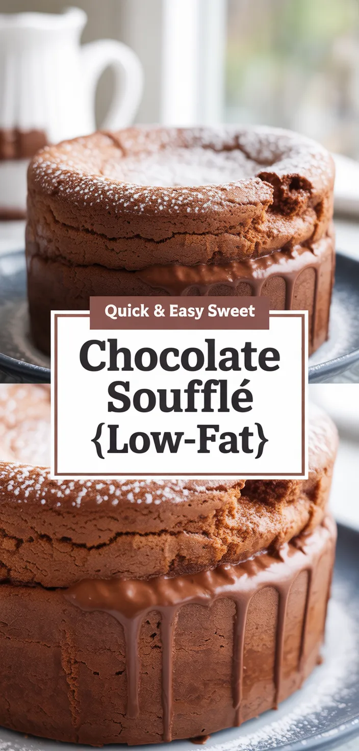 A photo of Chocolate Soufflé {low-fat} Recipe