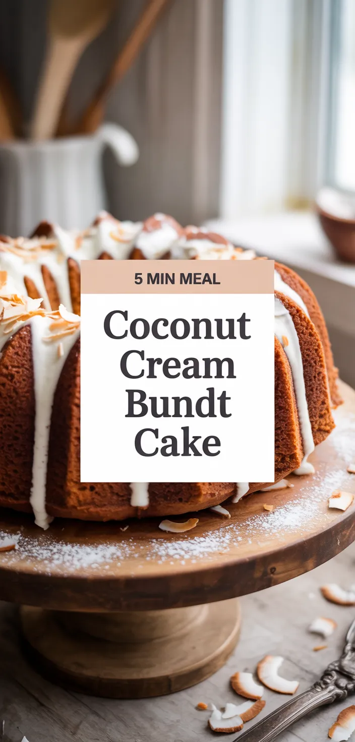 A photo of Coconut Cream Bundt Cake Recipe