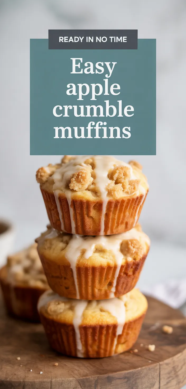 A photo of Easy Apple Crumble Muffins Recipe