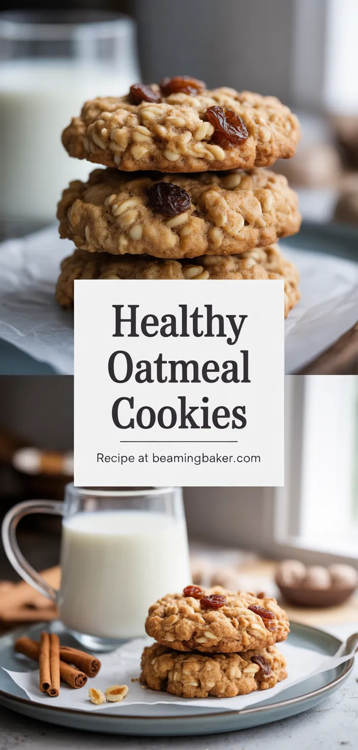 A photo of Healthy Oatmeal Cookies Recipe
