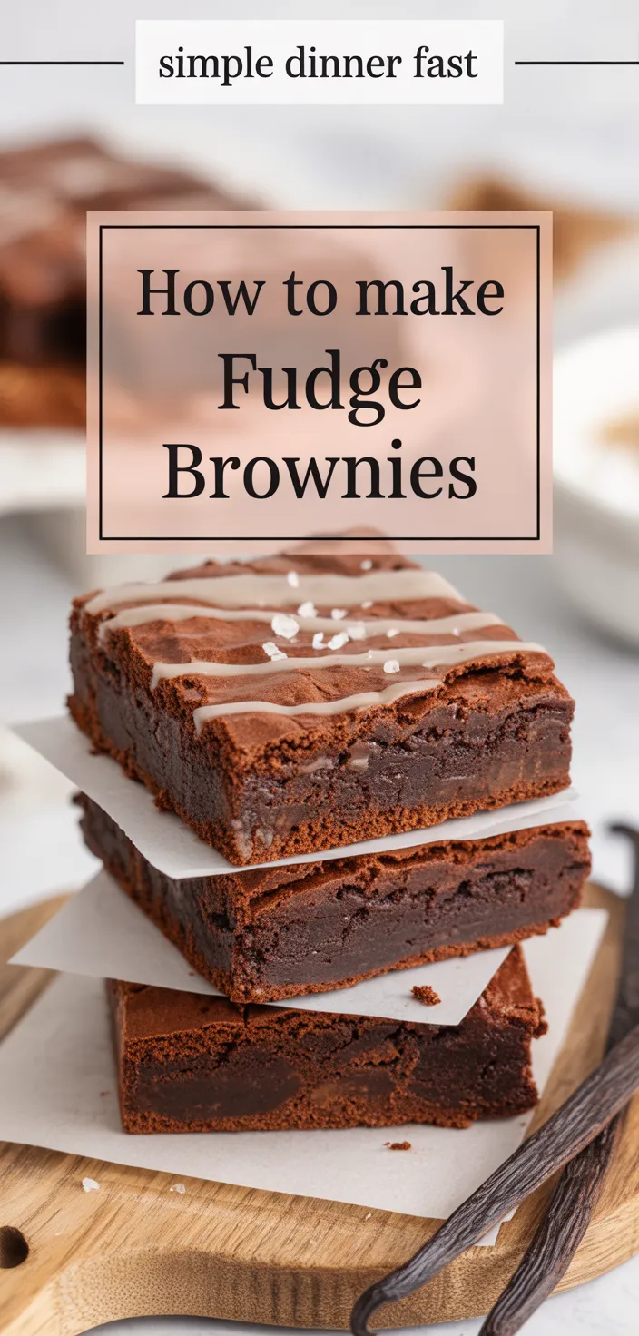 A photo of How To Make Fudge Brownies Recipe
