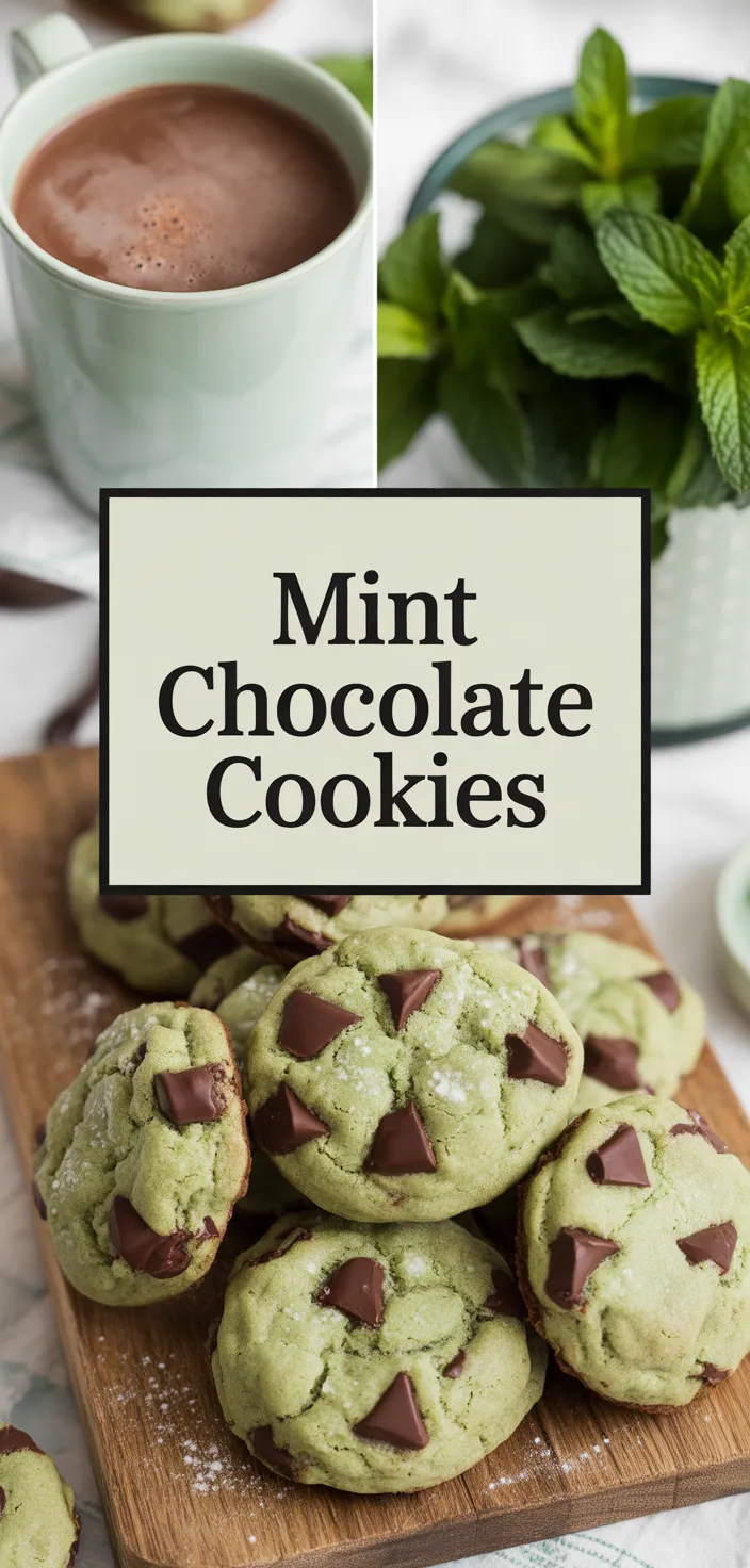 A photo of Mint  Chocolate Cookies Recipe