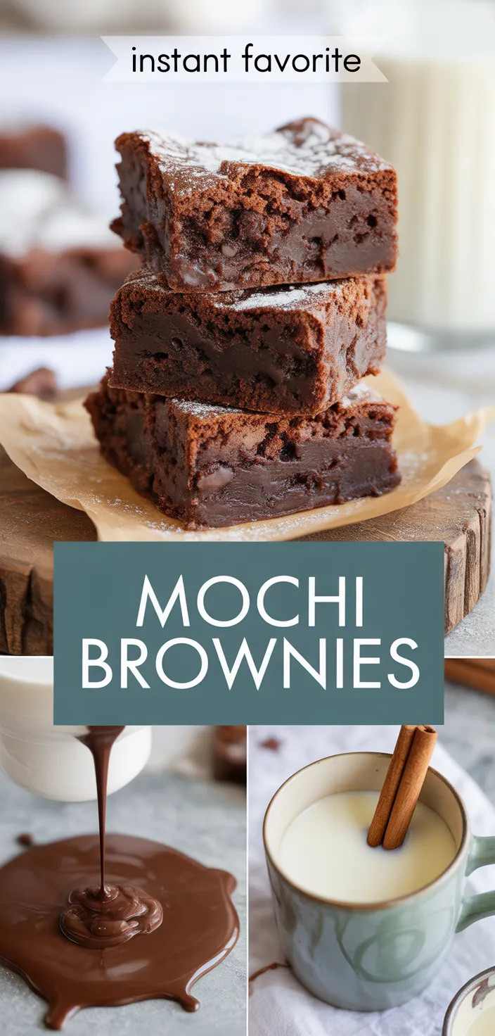 A photo of Mochi Brownies Recipe