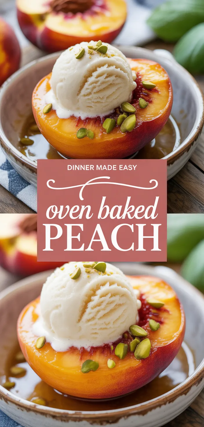 A photo of Oven Baked Peach Recipe